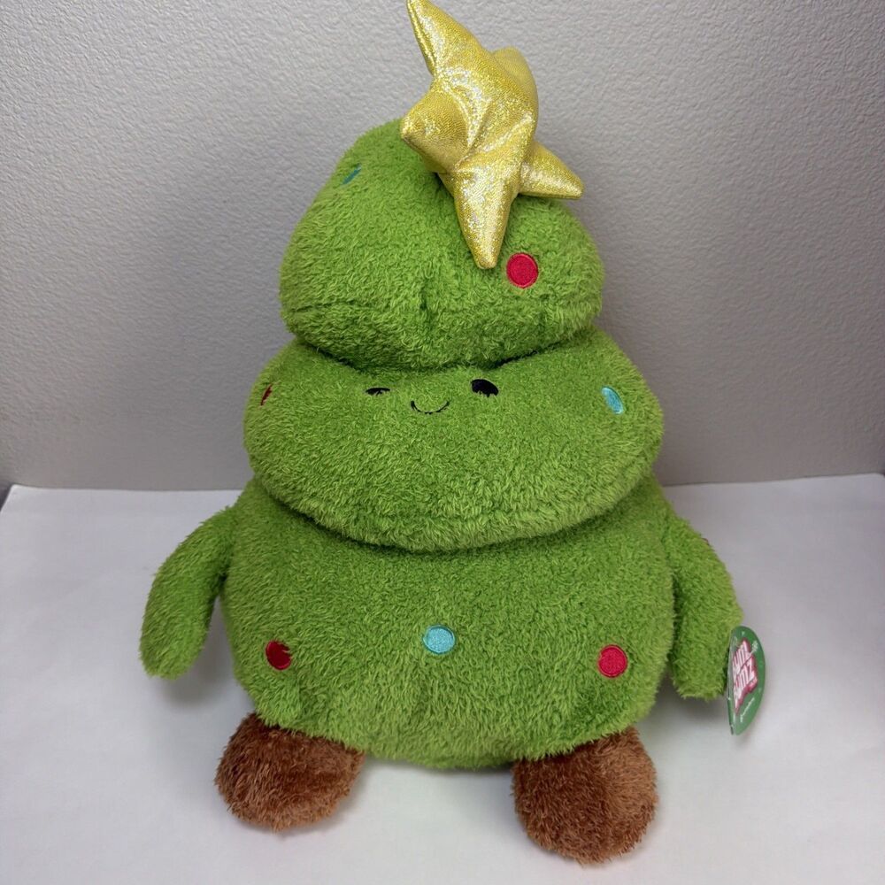 NWT RUSS Bum Bumz Holiday Christmas Tree "Tricia" 16" Plush Stuffed Toy